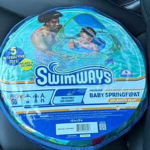 NEW Swimways Baby canopy swim Float 9-24 months